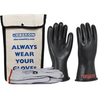 Class 0 Rubber Electrical Glove Kit, 8, 11" L, 20 cal/cm², NFPA 70E Haskins Industrial Inc.