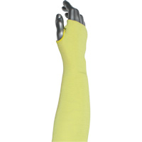Kut Gard&reg; 2-Ply Cut-Resistant Sleeve with Thumb Hole, Aramid/ATA&reg;, 10", ASTM ANSI Level A6, Yellow Haskins Industrial Inc.