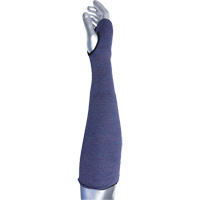 Kut Gard&reg; ECO Series 2-Ply ASP Sleeve with Thumb Hole, Aramid, 14", ASTM ANSI Level A3, Purple Haskins Industrial Inc.