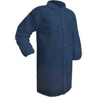 Care Lab Coat, Polypropylene, Medium, Blue Haskins Industrial Inc.