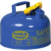 Safety Can for Kerosene, Type I, Galvanized Steel, 2 US gal., Blue, FM Approved/UL/ULC Listed Haskins Industrial Inc.