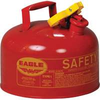 Safety Can for Flammables, Type I, Galvanized Steel, 2.5 US gal., Red, FM Approved/UL/ULC Listed Haskins Industrial Inc.