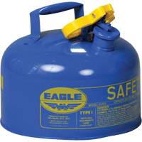 Safety Can for Kerosene, Type I, Galvanized Steel, 2.5 US gal., Blue, FM Approved/UL/ULC Listed Haskins Industrial Inc.
