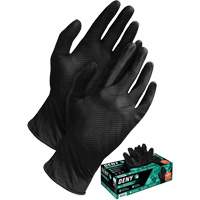 Deny&reg; Disposable Gloves, Small, Nitrile, 6-mil, Powder-Free, Black Haskins Industrial Inc.