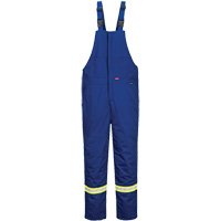 Bizflame&reg; 88/12 Insulated Bib Pants, Cotton/Nylon, Small, Blue Haskins Industrial Inc.