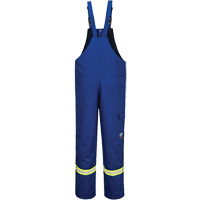 Bizflame&reg; 88/12 Insulated Bib Pants, Cotton/Nylon, Small, Blue Haskins Industrial Inc.