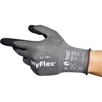 HyFlex&reg; 11-581 Ultra-Lightweight Industrial Gloves, Size 6, 21 Gauge, Nitrile Coated, Nylon/HPPE/Tungsten/Spandex Shell, ASTM ANSI Level A6 Haskins Industrial Inc.