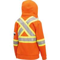 Heavyweight Safety Hoodie, Women's, X-Small, High Visibility Orange Haskins Industrial Inc.