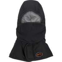 Doublure matelass&eacute;e ignifug&eacute;e Pioneer 765A pour casque de s&eacute;curit&eacute; avec un long cou et embout buccal amovible, Noir/Gris, Coton/FR-Tech/Modacrylique/Nylon Haskins Industrial Inc.