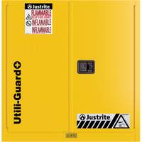 Utili-Guard+ Flammable Safety Cabinet, 30 gal., 1 Door, 43" W x 44" H x 22" D Haskins Industrial Inc.