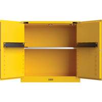Utili-Guard+ Flammable Safety Cabinet, 30 gal., 1 Door, 43" W x 44" H x 22" D Haskins Industrial Inc.