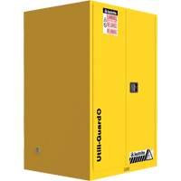 Utili-Guard+ Flammable Safety Cabinet, 45 gal., 2 Door, 43" W x 65" H x 22" D Haskins Industrial Inc.