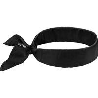 Bandeau de refroidissement Chill-Its 6702 avec polym&egrave;res int&eacute;gr&eacute;s et fermeture &agrave; nouer, Noir Haskins Industrial Inc.