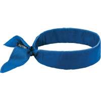 Bandeau de refroidissement Chill-Its 6702 avec polym&egrave;res int&eacute;gr&eacute;s et fermeture &agrave; nouer, Bleu Haskins Industrial Inc.
