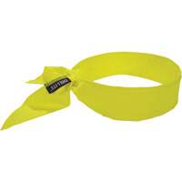 Bandeau de refroidissement Chill-Its 6702 avec polym&egrave;res int&eacute;gr&eacute;s et fermeture &agrave; nouer, Jaune lime haute visibilit&eacute; Haskins Industrial Inc.