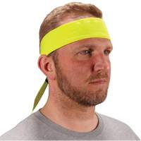 Bandeau de refroidissement Chill-Its 6702 avec polym&egrave;res int&eacute;gr&eacute;s et fermeture &agrave; nouer, Jaune lime haute visibilit&eacute; Haskins Industrial Inc.