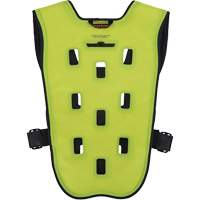 Chill-Its 6685 Dry Evaporative Cooling Vest with Zipper Closure, X-Small, High Visibility Lime-Yellow Haskins Industrial Inc.