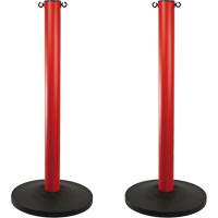 Industrial Stanchion, 37" High, Red Haskins Industrial Inc.