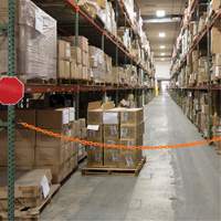 Magnetic Chain Barrier Warehouse Kit, Orange Haskins Industrial Inc.