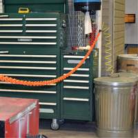 Magnetic Chain Barrier Warehouse Kit, Orange Haskins Industrial Inc.