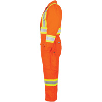 High-Visibility Lined Canvas Overalls, Small, High Visibility Orange Haskins Industrial Inc.