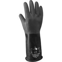 879R Acid-Resistant Gloves, Size Medium/8, 14" L, Butyl Rubber, 28-mil Haskins Industrial Inc.