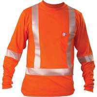 Long-Sleeved T-Shirt, Small, Orange Haskins Industrial Inc.