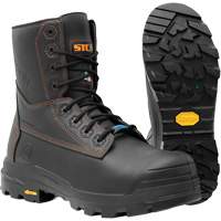 Metpro Flex Work Boots with Metguard, Leather, Size 4, Impermeable Haskins Industrial Inc.