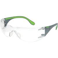 Adapt Lite Grey/Green Safety Glasses, Clear Lens, Anti-Fog/Anti-Scratch, ANSI Z87+/Meets/Exceeds CSA Z94.3 Haskins Industrial Inc.
