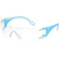 Adapt Lite Blue/White Safety Glasses, Clear Lens, Anti-Fog/Anti-Scratch, ANSI Z87+/Meets/Exceeds CSA Z94.3 Haskins Industrial Inc.