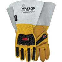 Gants r&eacute;sistants &agrave; leau Storm Trooper, Petit, Paume en Cuir de vache, Poignet Manchette Haskins Industrial Inc.