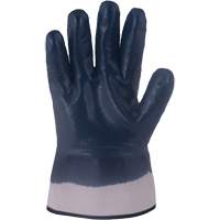 Gants bleu marine avec manchettes renforc&eacute;es &agrave; entoilage coll&eacute; Horizon, Moyen, R&ecirc;vetement Nitrile, Enveloppe en Jersey/Coton Haskins Industrial Inc.