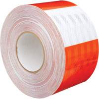 Pellicule souple pour chantiers routiers &agrave; haute intensit&eacute; 382VHIP, 5" la x 150' lo, Orange et blanc Haskins Industrial Inc.