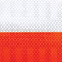 Pellicule souple pour chantiers routiers &agrave; haute intensit&eacute; 382VHIP, 5" la x 150' lo, Orange et blanc Haskins Industrial Inc.