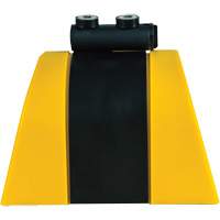Syst&egrave;me de barri&egrave;re de s&eacute;curit&eacute; HAZLOK, Plastique, Fixation magn&eacute;tique, 30', Ruban Noir et jaune Haskins Industrial Inc.