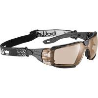Lunettes de s&eacute;curit&eacute; RUSH+ 2.0 XP avec monture noire et grise, M/G, Lentille Cuivre, Antibu&eacute;e/Anti-&eacute;gratignures, ANSI Z87+ Haskins Industrial Inc.