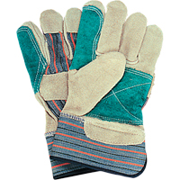 Double-Palm Fitters Gloves, Large, Split Cowhide Palm, Cotton Inner Lining Haskins Industrial Inc.