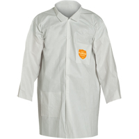ProShield&reg; 60 Lab Coat, Microporous/Polypropylene, White, Medium Haskins Industrial Inc.