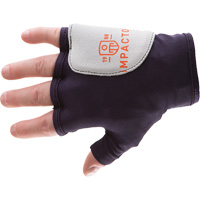 Palm/Side Fingerless Protection Gloves - Right, X-Small, Suede Palm, Slip-On Cuff Haskins Industrial Inc.