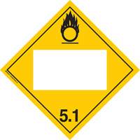 Plaque-&eacute;tiquette TMD oxidant, Vinyle adh&eacute;sif Haskins Industrial Inc.