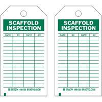 Inspection Record Tags, Polyester, 4" W x 7" H, English Haskins Industrial Inc.
