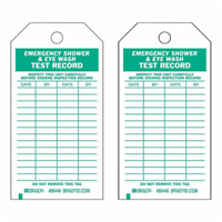 Test Record Tags, Polyester, 4" W x 7" H, English Haskins Industrial Inc.