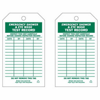 Test Record Inspection Tags, Paper, 4" W x 7" H, English Haskins Industrial Inc.