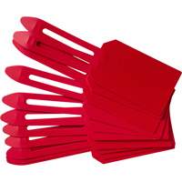 &eacute;tiquettes de cadenassage vierges en plastique, Plastique, 3-1/4" la x 5-4/5" h, Vierge Haskins Industrial Inc.