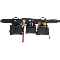 Ceinture &agrave; outils professionnelle pour menuisier, Polyester, Noir Haskins Industrial Inc.