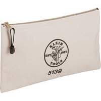 Pochette pour outils avec fermeture &agrave; glissi&egrave;re, Toile, 1 pochettes, Beige Haskins Industrial Inc.