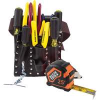 Electricians Tool Set, Leather, White Haskins Industrial Inc.