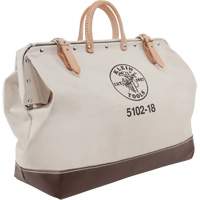Sac &agrave; outils robuste de 18", Toile, 1 pochettes, Beige Haskins Industrial Inc.