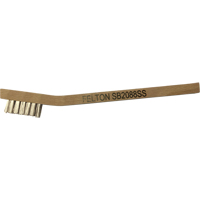 Small Cleaning Scratch Brushes, Stainless Steel, 3 x 7 Wire Rows, 7-3/4" Long Haskins Industrial Inc.