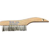 Shoe Handle Scratch Brushes, Stainless Steel, 4 x 16 Wire Rows, 10" Long Haskins Industrial Inc.